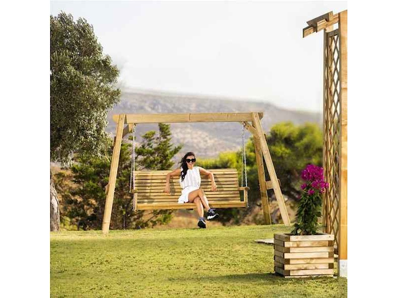 Wooden Garden Swing 3 Seats 3.00x1.85x1.90m